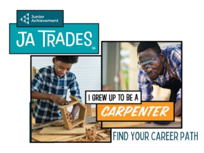 Student building a birdhouse and then in carpentry career as adult